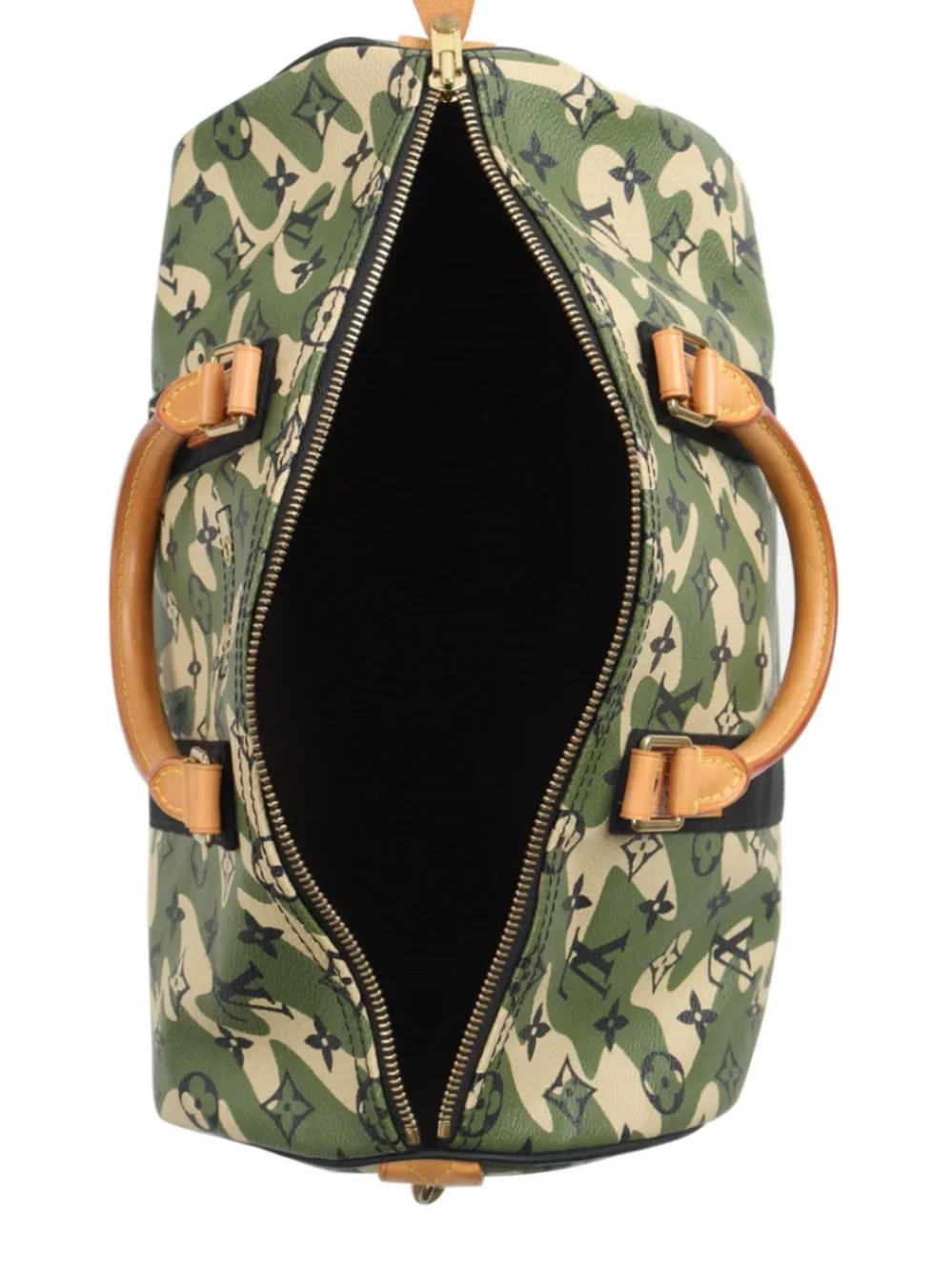 Louis Vuitton Camo Monogram Duffel in Green and Tan